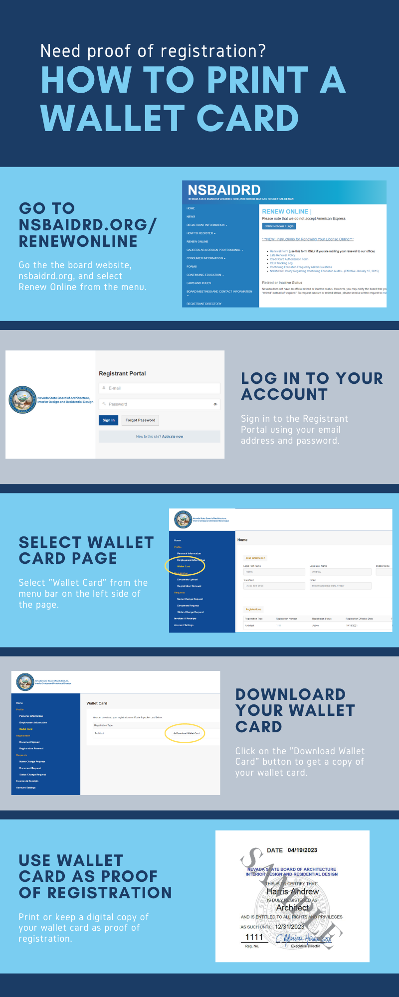 WALLET CARD – NSBAIDRD